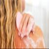 Boie USA Flat Body Scrubber - Soft Silicone-Like Exfoliating Shower Scrubber & Body Cleansing Brush - Stick-to-Wall Loofah Replacement - Antimicrobial Body Exfoliator for All Skin Types (Pink) view 4