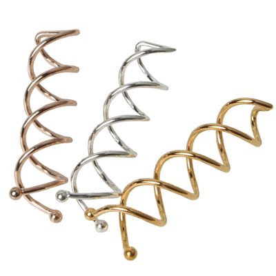 10 pcs Simple Style Spiral Twist Bud Head Tool Mini Spin Pins Hair Styler (12)