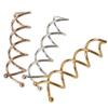 10 pcs Simple Style Spiral Twist Bud Head Tool Mini Spin Pins Hair Styler (12) view 1