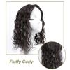 10" Handtied Wavy Curly Mono Topper Clip in Hair Topper Huaman Hair 10x12cm Medium Top Hairpieces for Women with Thinning Hair/Loss Hair Add Hair Volume Natural Black view 4
