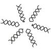 10 pcs Simple Style Spiral Twist Bud Head Tool Mini Spin Pins Hair Styler (30) view 1