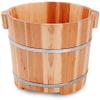 Foot bath Cypress foot basin bathtub barrel hot spring foot bath barrel sauna soaking wooden barrel household wash basin foot massage pedicure bowl barrel with lid view 1