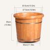 13.8in foot basin foot bath oak sauna foot bath can soak and massage the feet to improve sleep (Size : 35cm(13.8in)) view 3