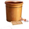 17inch foot basin foot bath oak sauna pedicure can soak your feet to improve sleep (Size : 40cm(15.7in)) view 1