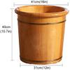17inch foot basin foot bath oak sauna pedicure can soak your feet to improve sleep (Size : 40cm(15.7in)) view 2