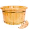 9.8in Foot Basin Feet Soaking Tub Cedar Wood Sauna Foot Spa Can Soak Massage Feet to Improve Sleep view 1