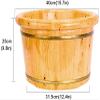 9.8in Foot Basin Feet Soaking Tub Cedar Wood Sauna Foot Spa Can Soak Massage Feet to Improve Sleep view 2