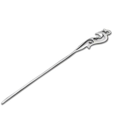 Hair Chopsticks for Women, 925 Sterling Silver Chinese Hair Sticks for Women Long Hair, Simple Ancient Phoenix Antique Hair Pin Handmade Vintage Hair Accessories for Women Girl