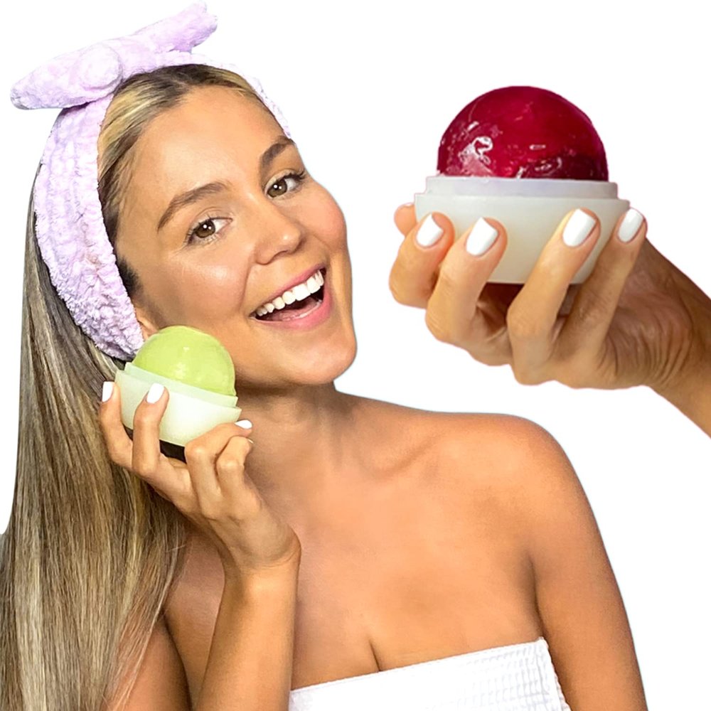 Ice Face, Baby! Skincare, Face Icing Ball Kit, Ice Ball Mold and Natural Blends for Skin, Moisture, Reduce Pore Size, Glow Skin, Antiaging (The Lux Kit)