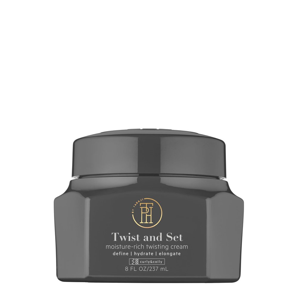 TPH BY TARAJI Twist and Set Twisting Creme & Defining Curl Cream for Curly & Coily Hair with Shea Butter, Mango Seed Butter, & Pequi Oil | Sulfate Free & Color Safe | For Women & Men, 8.45 fl. oz