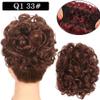Synthetic Hair Chignon Pieces Big Bun Chignon Two Comb Clips On Chignon Hairpiece Hair Extension Bun For Women Q1 33 view 2