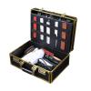 YIYIBYUS Beauty Professional Barber Case,Hair Stylist Tool Box Organizer Hair Scissors Tools Carrying Case With Code Lock Professional Barber Hard Carrying Case Storage Box GOLD (GOLD) view 3