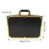 YIYIBYUS Beauty Professional Barber Case,Hair Stylist Tool Box Organizer Hair Scissors Tools Carrying Case With Code Lock Professional Barber Hard Carrying Case Storage Box GOLD (GOLD) view 4