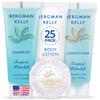 BERGMAN KELLY Hotel Toiletries Bundle (Tropical Waterfall, 1 oz each, 100 Pieces) 4-Piece Set: 25 Round Bar Soap, 25 Shampoo, 25 Conditioner & 25 Body Lotion - Bulk Mini Guest Amenities Supply view 1