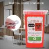 Disposal Containers Disposal Blade Container Barbershop Hair Salon Shaving Knife Blade Disposal Collect Box Approved for Home and Professional use(Red) view 4