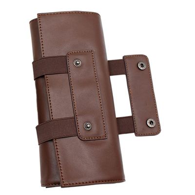 Beaupretty Pu Leather Barber Scissor Pouch Professional Hairdresser Styling Tool Bag for Hair Cutting and Cosmetic Essentials Minimalist Design for Salon Use Color Random