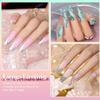 RARJSM Reflective Glitter Nail Art Gel Liner Flash Diamond Painted Gel Nail Polish 12 Colors 5ml Sparkle Silver Brown Hot Pink Green Black Pigment UV LED Soak off Curing Requires for Nail Design view 4