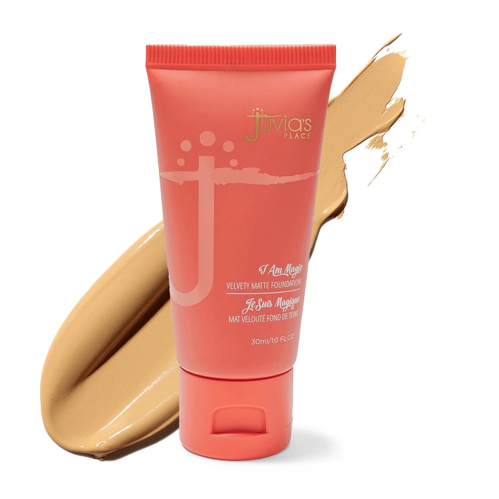 Juvia's Place I Am Magic Velvety Matte Liquid Foundation 530 - Ibiza - Medium w/Cool, Golden Undertone, Makeup Foundation Full Coverage, Lightweight, Long Wear, Velvety Matte Finish