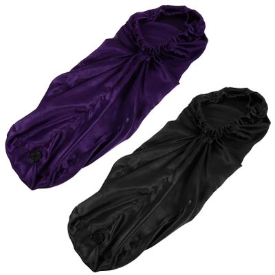 2pcs Buckle Long Silk Shower Cap Caps for Women Shower Cap for Braids Women Sleeping Hats Silk Hair Bonnet Shower Head Cover Womens Caps Satin Sleep Cap Household Miss