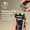 Braun Shaver Head Replacement Part 94M Silver, Compatible with Series 9 Pro and Series 9 Electric Razors for Men view 3