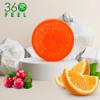 360Feel Cranberry Orange Loofah Bar Soap - Safe for Sensitive Skin - Luxury Handmade Soap - Natural & Unblocked Loofah Sponge - Exfoliate & Scrub - Removes Dead Skin - Vegan & Pure view 2