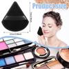 Pimoys 12 Pieces Powder Puff Face Triangle Makeup Sponge for Loose Powder Setting Powder Velour Foundation Blender Sponge Beauty Makeup Tool, Black view 4