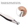 jaxiria Nasal Clippers for Men/Women - Nasal Hair Trimmer - Universal Nose & Ear Hair Trimming Tweezers - Facial Manual Clippers (1 Pack Stainless Steel) view 2