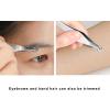 jaxiria Nasal Clippers for Men/Women - Nasal Hair Trimmer - Universal Nose & Ear Hair Trimming Tweezers - Facial Manual Clippers (1 Pack Stainless Steel) view 3