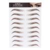 6D Eyebrow Sticker, Professional Waterproof Eyebrow Transfer Sticker Eyebrow Makeup Tool for Women and Girls (Brown)(BROWN-01) view 1
