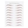 6D Eyebrow Sticker, Professional Waterproof Eyebrow Transfer Sticker Eyebrow Makeup Tool for Women and Girls (Brown)(BROWN-01) view 4