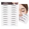 6D Eyebrow Sticker Professional Eyebrow Transfer Sticker Eyebrow Makeup Tool for Women and Girls (Black)(BLACK-06) view 2