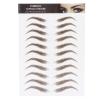 6D Eyebrow Sticker Professional Eyebrow Transfer Sticker Eyebrow Makeup Tool for Women and Girls (Brown)(BROWN-10) view 1