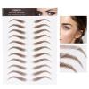 6D Eyebrow Sticker Professional Eyebrow Transfer Sticker Eyebrow Makeup Tool for Women and Girls (Brown)(BROWN-10) view 2