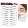 6D Eyebrow Sticker Professional Eyebrow Transfer Sticker Eyebrow Makeup Tool for Women and Girls (Black)(BLACK-08) view 2