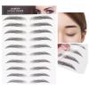 6D Eyebrow Sticker Professional Eyebrow Transfer Sticker Eyebrow Makeup Tool for Women and Girls (Black)(BLACK-02) view 2