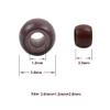 1000 Pcs 3.0mm Silicone Lined Beads Nano Beads for Hair Extensions Copper Nano Ring for Nano Tip Extension (Brown) view 3