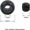 1000 Pcs 3.0mm Silicone Lined Beads Nano Beads for Hair Extensions Copper Nano Ring for Nano Tip Extension (Black) view 3