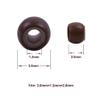 1000 Pcs 3.0mm Silicone Lined Beads Nano Beads for Hair Extensions Copper Nano Ring for Nano Tip Extension (Dark Brown) view 3
