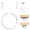 2PCS LinMei Razor Replacement Heads Compatible for Finishing Touch Flawless Body Rechargeable Ladies Shaver and Trimmer with USB Charger, 2 Cleaning Brush view 1