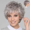 GNIMEGIL Short Grey Elderly Wigs Curly Wigs for White Women Gray Pixie Cut Wig with Bangs Layered Synthetic Natural Hairstyles Old Lady Costume Senior Ladies Wig view 1