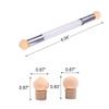 WOKOTO 3 Pcs Nail Ombre Brushes For Nail Art Brushes Set With 8 Addtional Nail Sponges Set Ombre Nail Brushes For Acrylic Application Gradient Gel Ombre Brushes Nails Nail Acrylic Brushes Set view 2