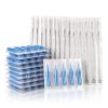 Tattoo Needles and Tips Set, 100pcs Disposable Mixed Assorted Sterilized Tattoo Needles and Tips, 5pcs of each-3rl 5rl 7rl 9rl 3rs 5rs 7rs 9rs 5m1 7m1 3RT 5RT 7RT 9RT 3DT 5DT 7D view 1