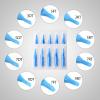 Tattoo Needles and Tips Set, 100pcs Disposable Mixed Assorted Sterilized Tattoo Needles and Tips, 5pcs of each-3rl 5rl 7rl 9rl 3rs 5rs 7rs 9rs 5m1 7m1 3RT 5RT 7RT 9RT 3DT 5DT 7D view 4