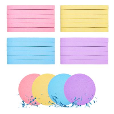 120Pcs Facial Compressed Facial Sponges for Women, Coldairsoap PVA Professional Makeup Sponge Female Removal Pads Compress Exfoliating Face Cleansing Rounds Wash Pad as Valentine's Day Gift