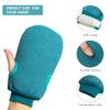 3 Pcs Exfoliating Back Scrubber for Shower, Exfoliating Gloves and Loofah Sponge Set, Body Scrubber Body Brush Set for Men and Women, Deep Clean and Massage Your Body (1 Set, Green) view 3