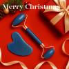 BAIMEI IcyMe Jade Face Roller & Gua Sha, Facial Beauty Roller Skin Care Tools, Self Care Gift for Men Women, Massager for Face, Eyes, Neck, Relieve Fine Lines and Wrinkles - Blue view 2