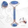 BAIMEI IcyMe Jade Face Roller & Gua Sha, Facial Beauty Roller Skin Care Tools, Self Care Gift for Men Women, Massager for Face, Eyes, Neck, Relieve Fine Lines and Wrinkles - Blue view 3