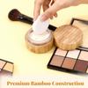 1 Pcs 30ml Empty Bamboo Loose Powder Container Make-up Loose Powder Box Case Container Holder with Sifter Lids and Powder Puff view 4