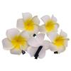 12Pcs White Hawaiian Plumeria Flower Hair Clip Foam Flower Hawaii Hair Clips Hair Pins Artificial Plumeria Hair Clips Hair Accessory Decorations for Beach Bridal Wedding Party Vacation(2.4 Inch) view 1