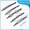 10 Pieces Geometric Metal Hair Clips and Barrettes - Minimalist Hair Accessories for Women and Girls, Wedding, and Styling (Black) view 2